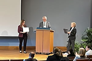 Dr. Mavers receives the inaugural Undergraduate Inquiry Mentor Impact Award